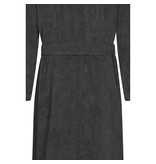 Cawö heren badjas met kapuchon donker grijs, Sauna Time 833, basalt (77)