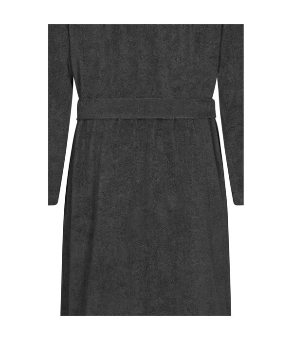 Cawö heren badjas met kapuchon donker grijs, Sauna Time 833, basalt (77)