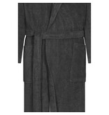 Cawö heren badjas met kapuchon donker grijs, Sauna Time 833, basalt (77)