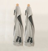 Cawö handdoekenlijn Cute Cats platin-basalt 6263/70, vanaf