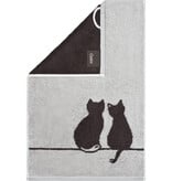 Cawö handdoekenlijn Cute Cats platin-basalt 6263/70, vanaf