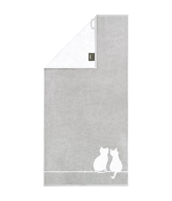 Cawö handdoekenlijn Cute Cats platin-weiß 6263/76, vanaf