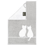 Cawö handdoekenlijn Cute Cats platin-weiß 6263/76, vanaf