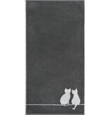 Cawö handdoekenlijn Cute Cats  basalt/platin 6263/77, vanaf