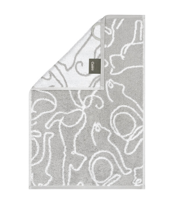 Cawö handdoekenlijn Cute Cats platin-weiß 6264/76, vanaf