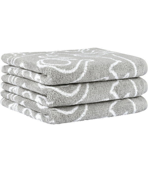 Cawö handdoekenlijn Cute Cats platin-weiß 6264/76, vanaf