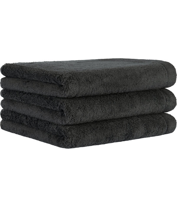 Cawö donkergrijze handdoekenlijn Lifestyle basalt, uni 7007 (740)