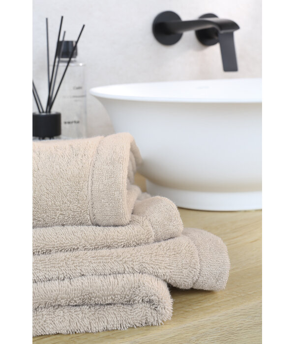 Cawö beige handdoekenlijn Lifestyle, uni 7007 (370)