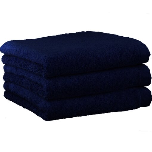Cawö marineblauwe handdoekenlijn Lifestyle navy, uni 7007 (133), vanaf