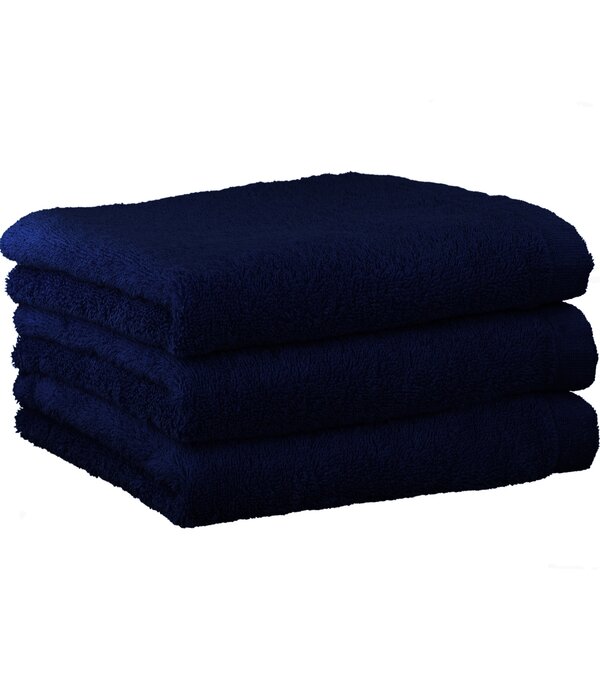 Cawö marineblauwe handdoekenlijn Lifestyle navy, uni 7007 (133)