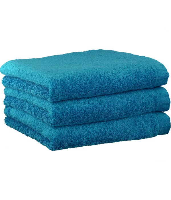 Cawö aquablauwe handdoekenlijn Lifestyle malibu, uni 7007 (177)