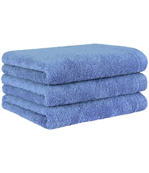 Cawö blauwe handdoekenlijn Lifestyle capri, uni 7007 (134)
