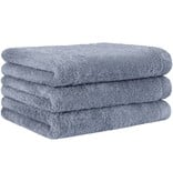 Cawö vergrijsd blauwe handdoekenlijn Lifestyle nordic blue, uni 7007 (187)