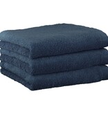 Cawö jeansblauwe handdoekenlijn Lifestyle nachtblau, uni 7007 (111)