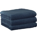 Cawö jeansblauwe handdoekenlijn Lifestyle nachtblau, uni 7007 (111)