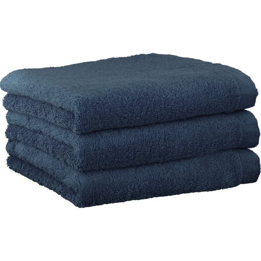 Cawö jeansblauwe handdoekenlijn Lifestyle nachtblau, uni 7007 (111), vanaf