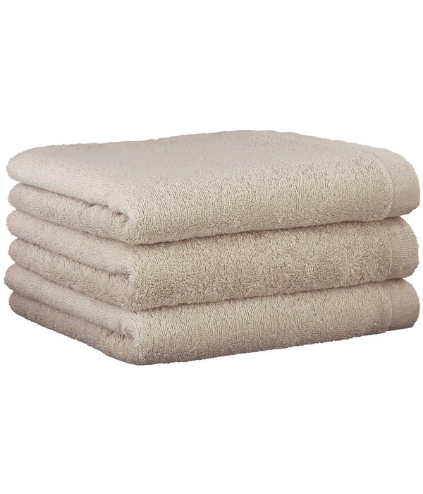 Cawö beige handdoekenlijn Lifestyle, uni 7007 (370)