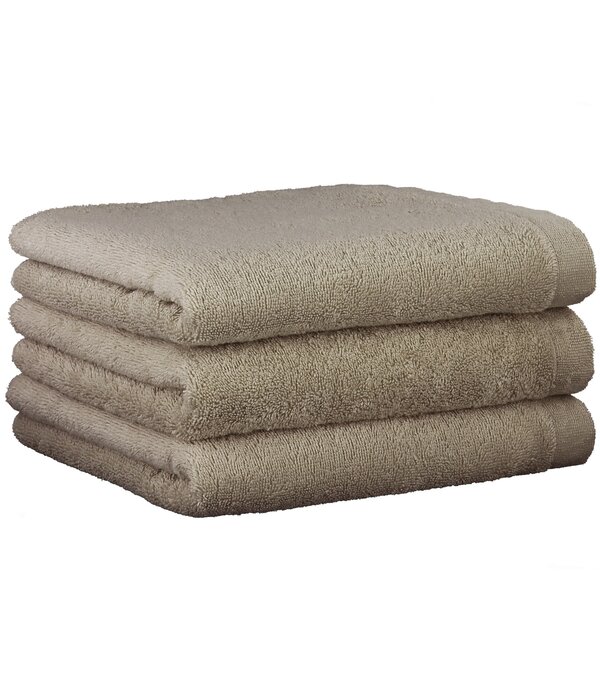 Cawö taupekleurige handdoekenlijn Lifestyle mauve, uni 7007 (374)