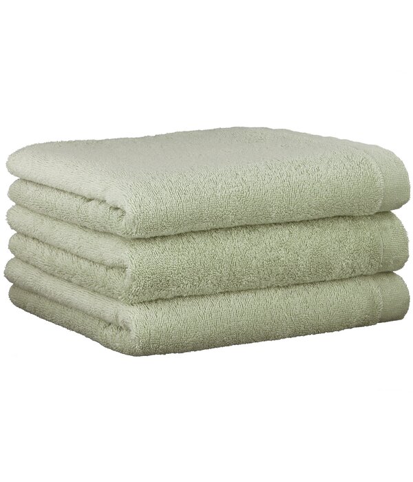 Cawö lichtgroene handdoekenlijn Lifestyle wasabi, uni 7007 (420)