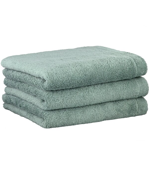 Cawö groene handdoekenlijn Lifestyle fjord, uni 7007 (452)