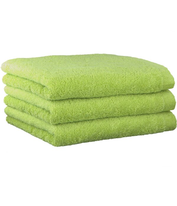 Cawö pistachegroene handdoekenlijn Lifestyle pistazie, uni 7007 (412)