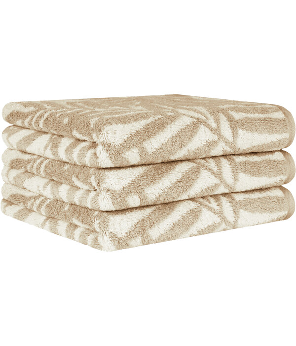 Cawö handdoekenlijn Maison Leaves natur (33), 6267