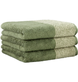 Cawö groene handdoekenlijn Two-Tone 590, field (34)