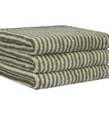 Cawö groen gestreepte handdoekenlijn Two-Tone 480, field (34)