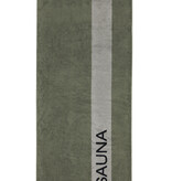 Cawö groene saunalakens Sauna 6238, field (47),  80x200 cm