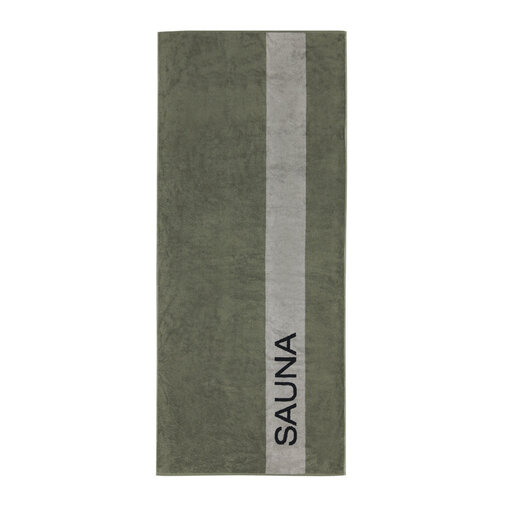 Cawö groene saunalakens Sauna 6238, field (47),  80x200 cm