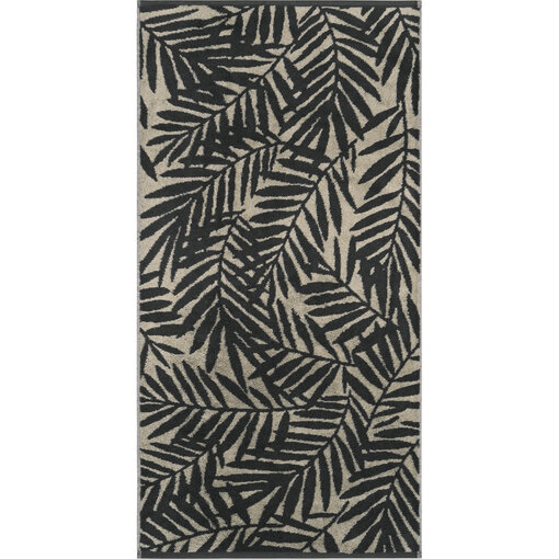 Cawö handdoeken Maison Leaves basalt 50x100 cm (37), 6267