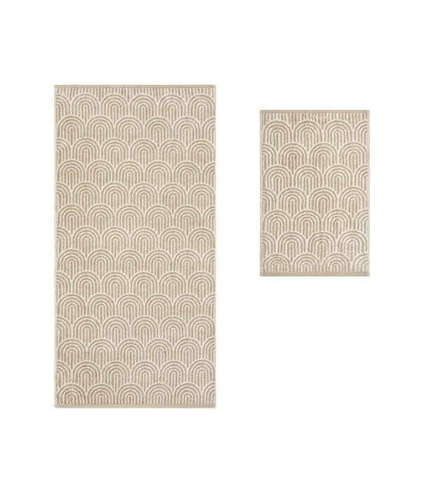 Cawö handdoekenlijn Maison Arcs natur (33), 6268