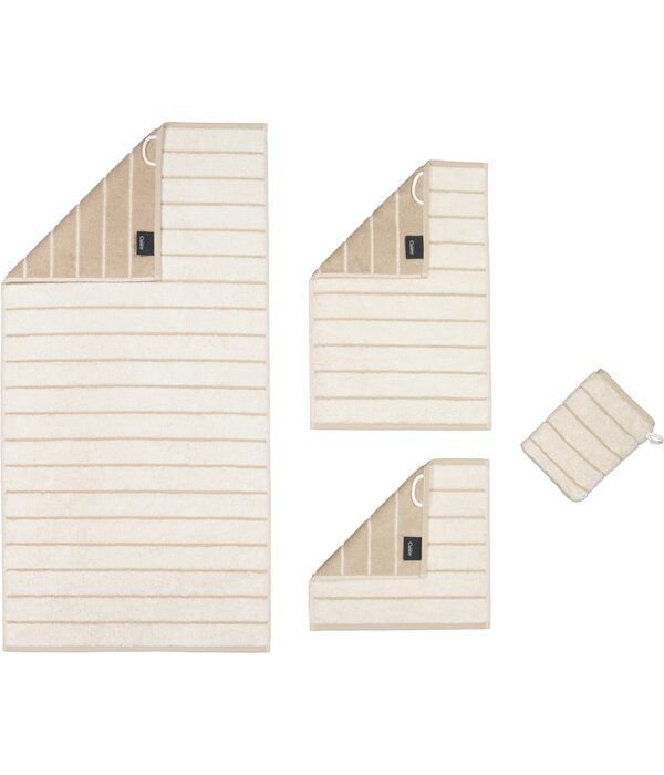 Cawö gestreepte handdoekenlijn Balance 6232, natur (33)