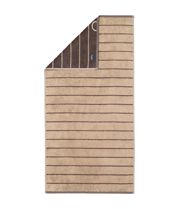 Cawö gestreepte handdoekenlijn Balance 6232, sand (39)