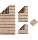 Cawö gestreepte handdoekenlijn Balance 6232, sand (39)