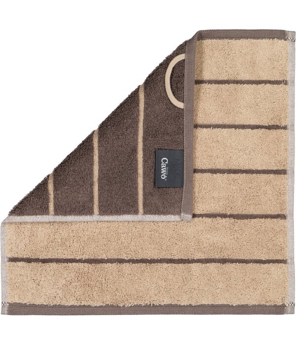 Cawö gestreepte handdoekenlijn Balance 6232, sand (39)