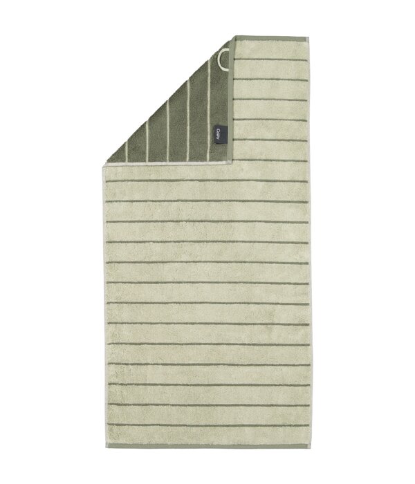Cawö gestreepte handdoekenlijn Balance 6232, wasabi (44)