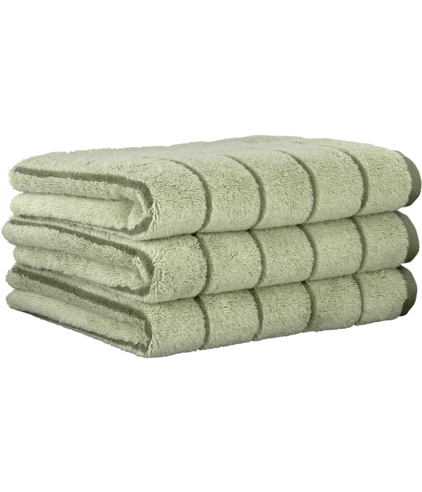 Cawö gestreepte handdoekenlijn Balance 6232, wasabi (44)