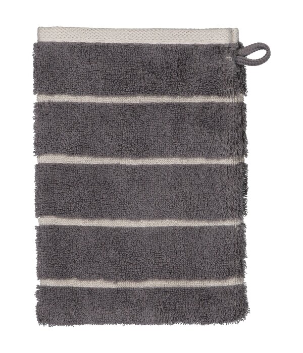 Cawö gestreepte handdoekenlijn Balance 6232, anthrazit (73)