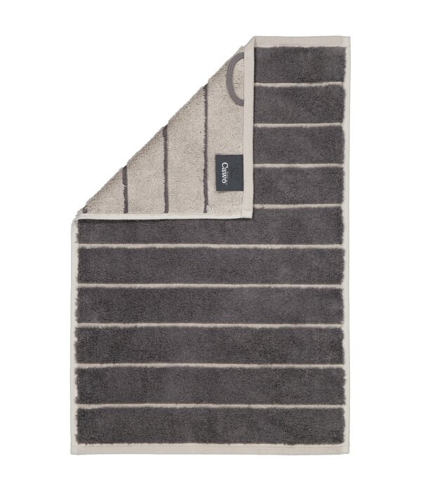 Cawö gestreepte handdoekenlijn Balance 6232, anthrazit (73)