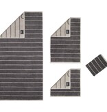 Cawö gestreepte handdoekenlijn Balance 6232, anthrazit (73)