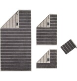 Cawö gestreepte handdoekenlijn Balance 6232, anthrazit (73)