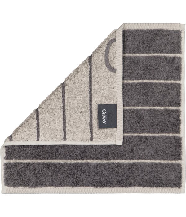 Cawö gestreepte handdoekenlijn Balance 6232, anthrazit (73)