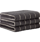 Cawö gestreepte handdoekenlijn Balance 6232, anthrazit (73)