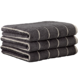 Cawö gestreepte handdoekenlijn Balance 6232, anthrazit (73)