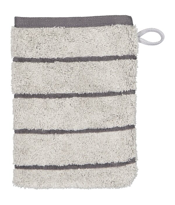 Cawö gestreepte handdoekenlijn Balance 6232, platin (77)