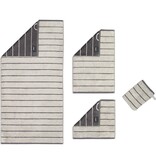 Cawö gestreepte handdoekenlijn Balance 6232, platin (77)