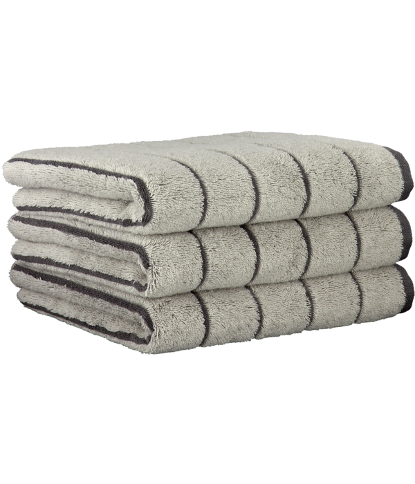 Cawö gestreepte handdoekenlijn Balance 6232, platin (77)