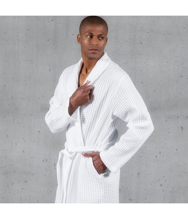 Abyss Habidecor Pousada wafelbadjassen white (100), 300 gram per m²