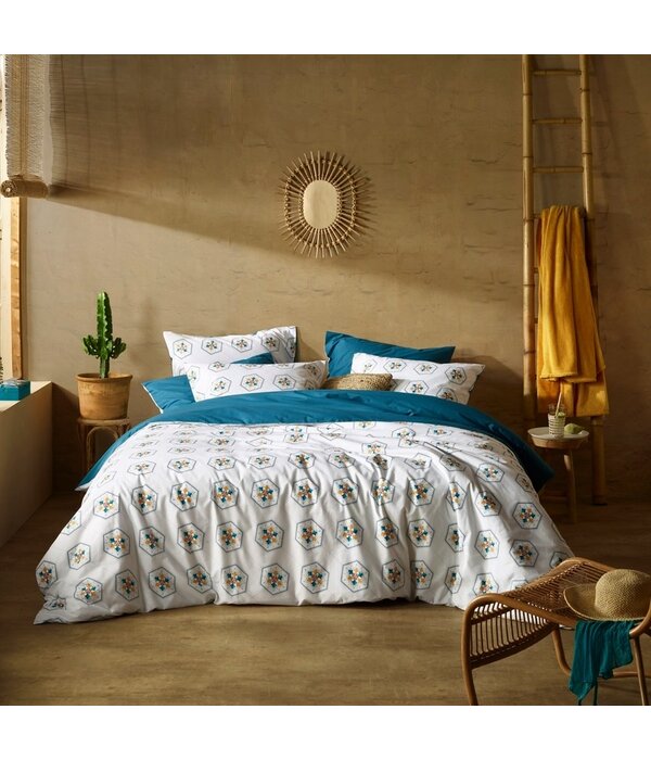 De Witte Lietaer dekbedovertrekset Saga exotic plume 180TC